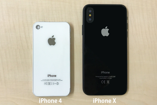 iPhone4とiPhone X